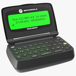 MOTOROLA T900 Pager with Screen On 3D