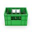3D Plastic Bottle Crate With Empty Bottles model