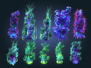 plants ocean - alien 3D model