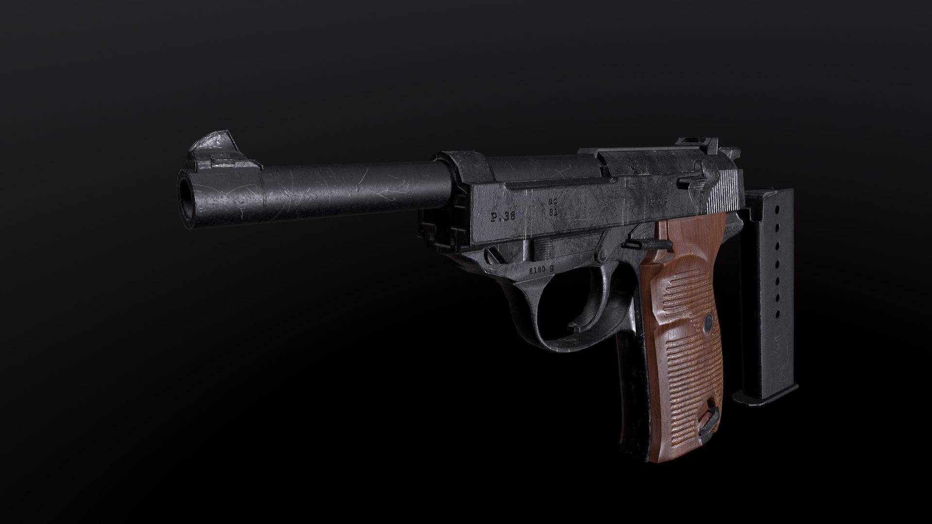 Free Walther P38 Low-poly PBR Free 3D Model - TurboSquid 1835066