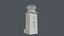 Air Traffic Control tower with interior Low Poly PBR