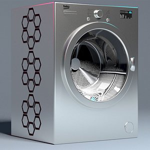 3D Beko Washing Machine model