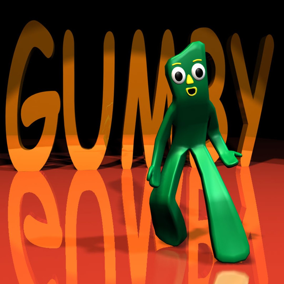 Gumby Rigged Character D Model