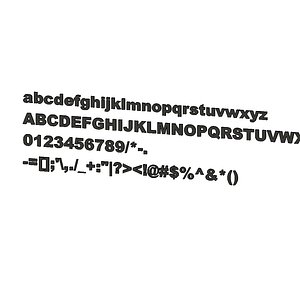Arial Black CG CAD data