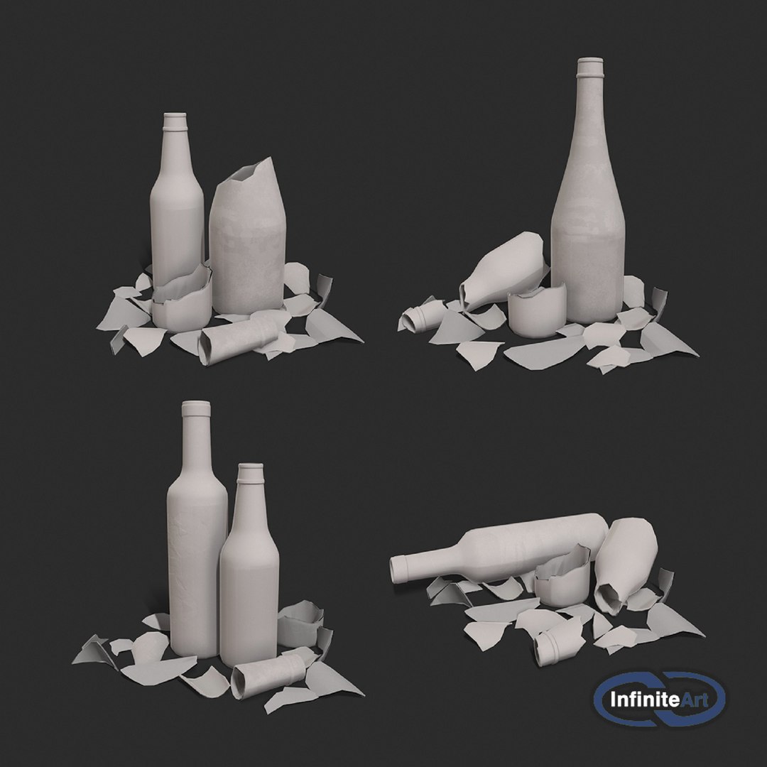 3D Bottle - glass and time model https://p.turbosquid.com/ts-thumb/vV/2gDAar/vC/bottlesgreypreview2/jpg/1625205244/1920x1080/fit_q87/ae73d12c2bf7e48baa59fbff7acc5da708fed88a/bottlesgreypreview2.jpg