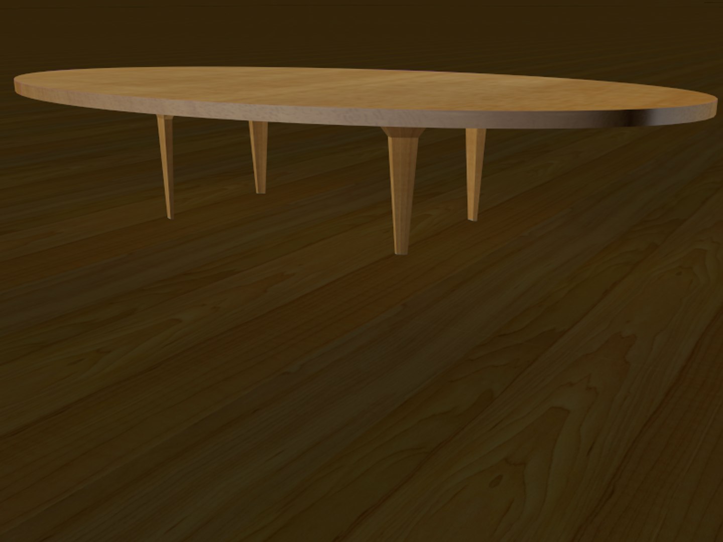 realistic table 3d model