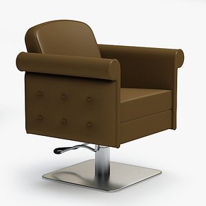 3d barber chair model