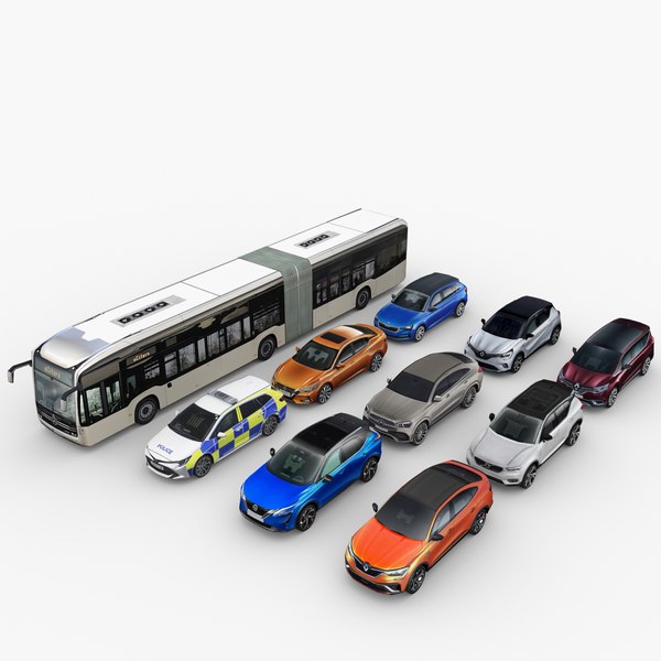 City Low Poly Cars Set.1