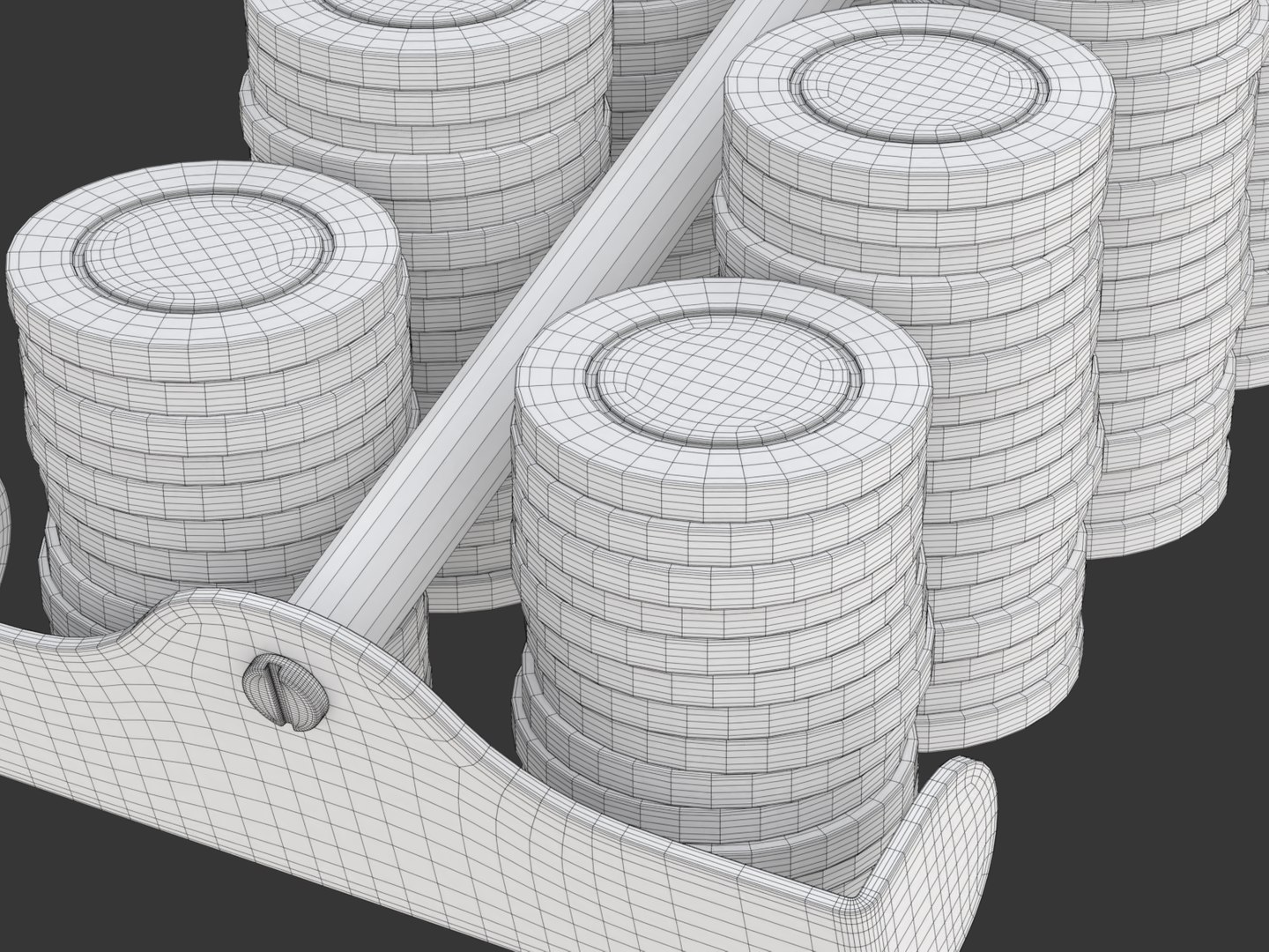 Chip roulette rake 3D model - TurboSquid 1481378