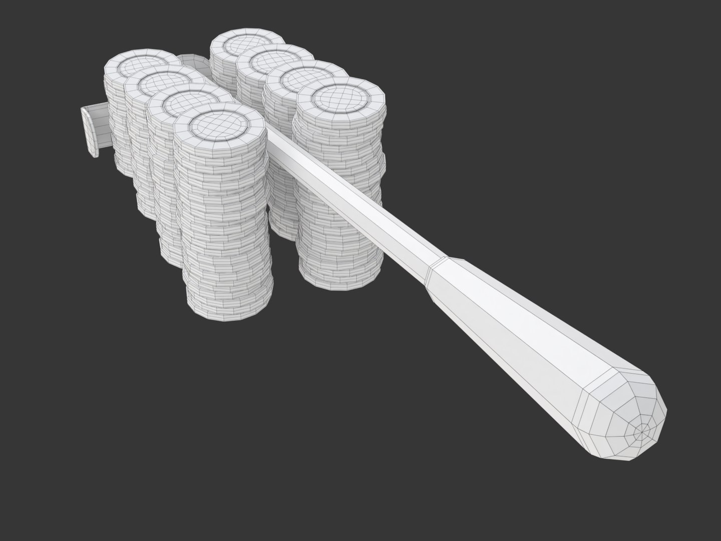 Chip Roulette Rake 3D Model - TurboSquid 1481378