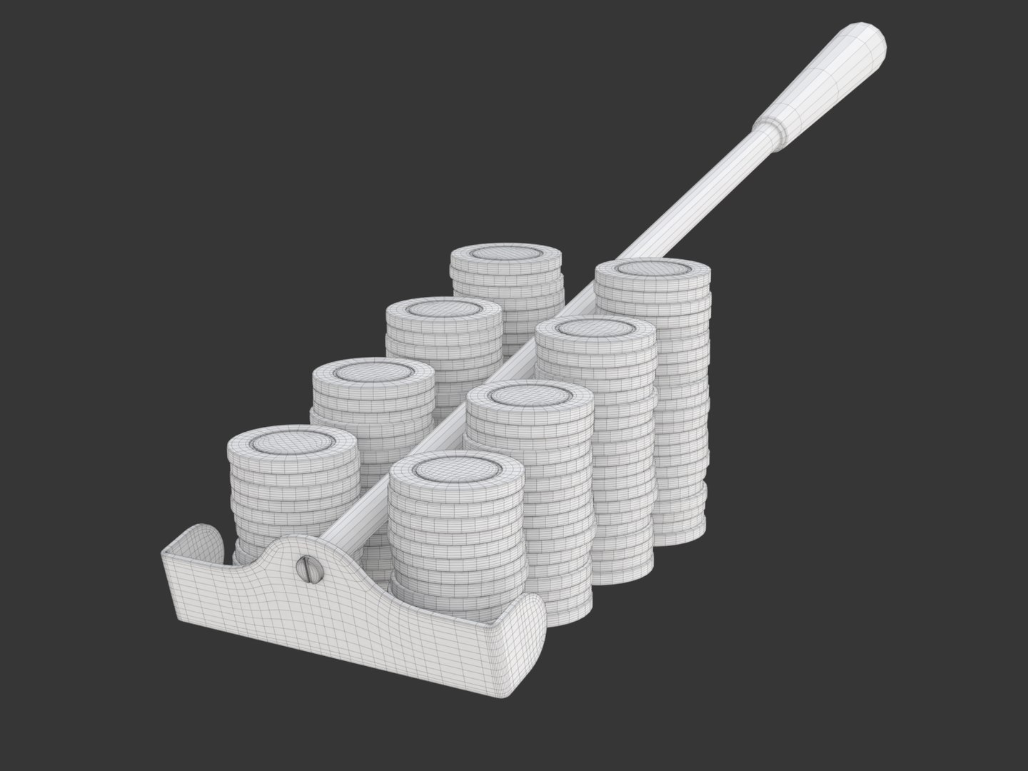 Chip Roulette Rake 3D Model - TurboSquid 1481378