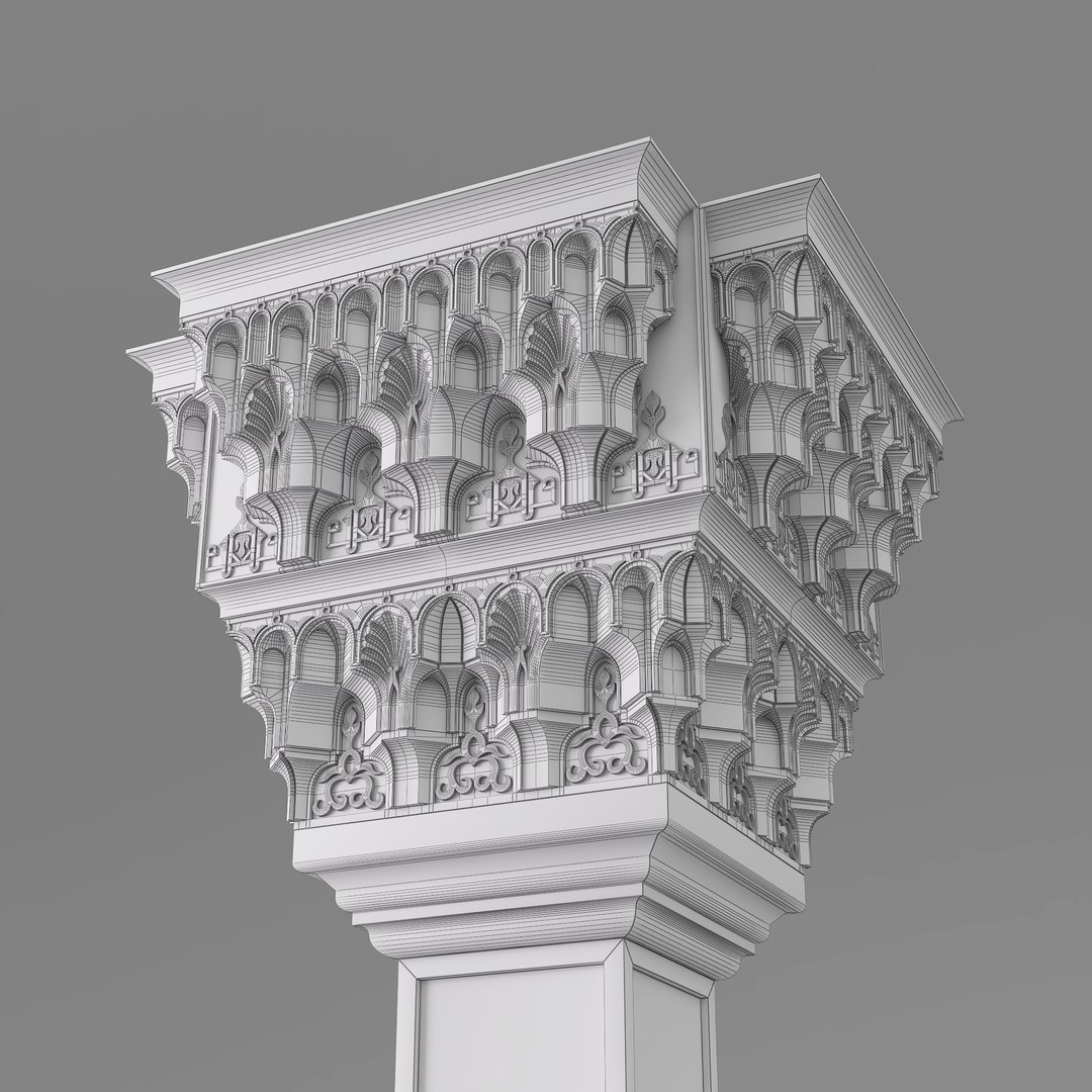 3D Islamic Arabian Classic Column and Cornices model https://p.turbosquid.com/ts-thumb/vV/7azhKW/Lc/wireframe_1/jpg/1775390568/1920x1080/fit_q87/f779fa812afdb48a913f771d5a869e01afcc2564/wireframe_1.jpg
