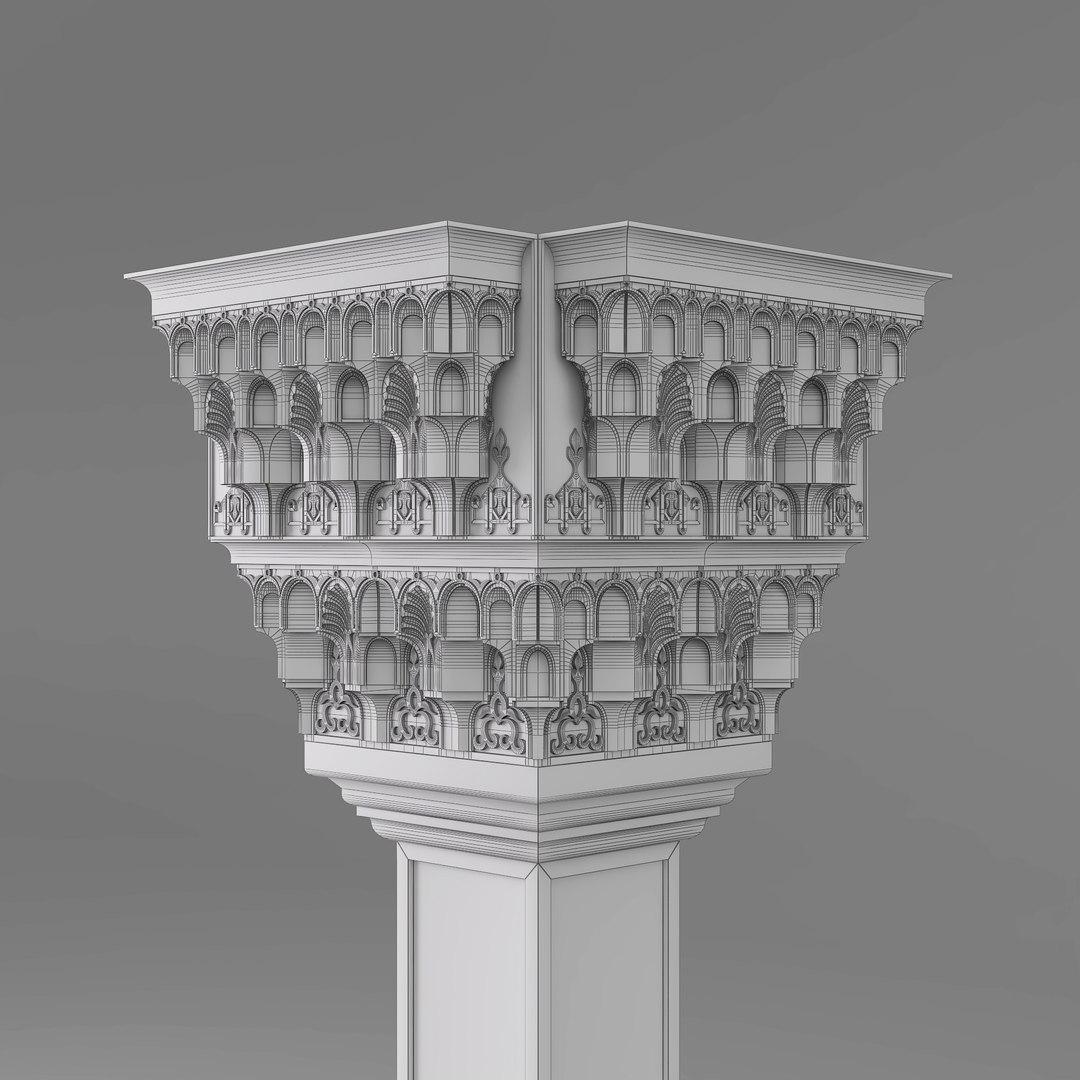 3D Islamic Arabian Classic Column and Cornices model https://p.turbosquid.com/ts-thumb/vV/7azhKW/NY/wireframe_3/jpg/1775390569/1920x1080/fit_q87/729ed647283f108e5d5e7e518eed60925727b969/wireframe_3.jpg