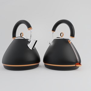 electric kettle home appliance Low-poly 3D model