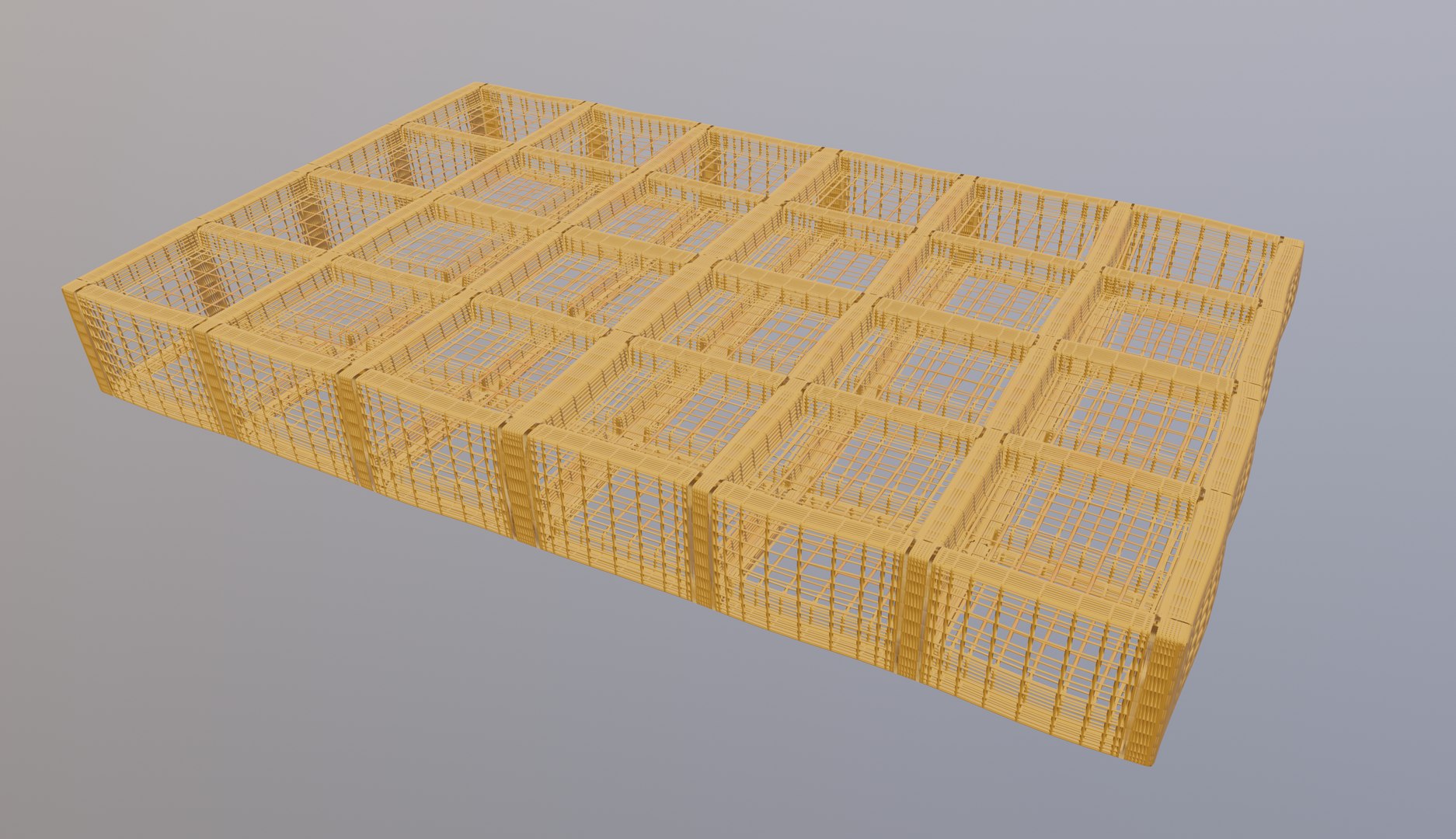 3D Orange Waffle Model - TurboSquid 1482537