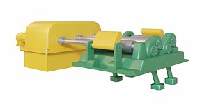 3D metal sheet roll machine model