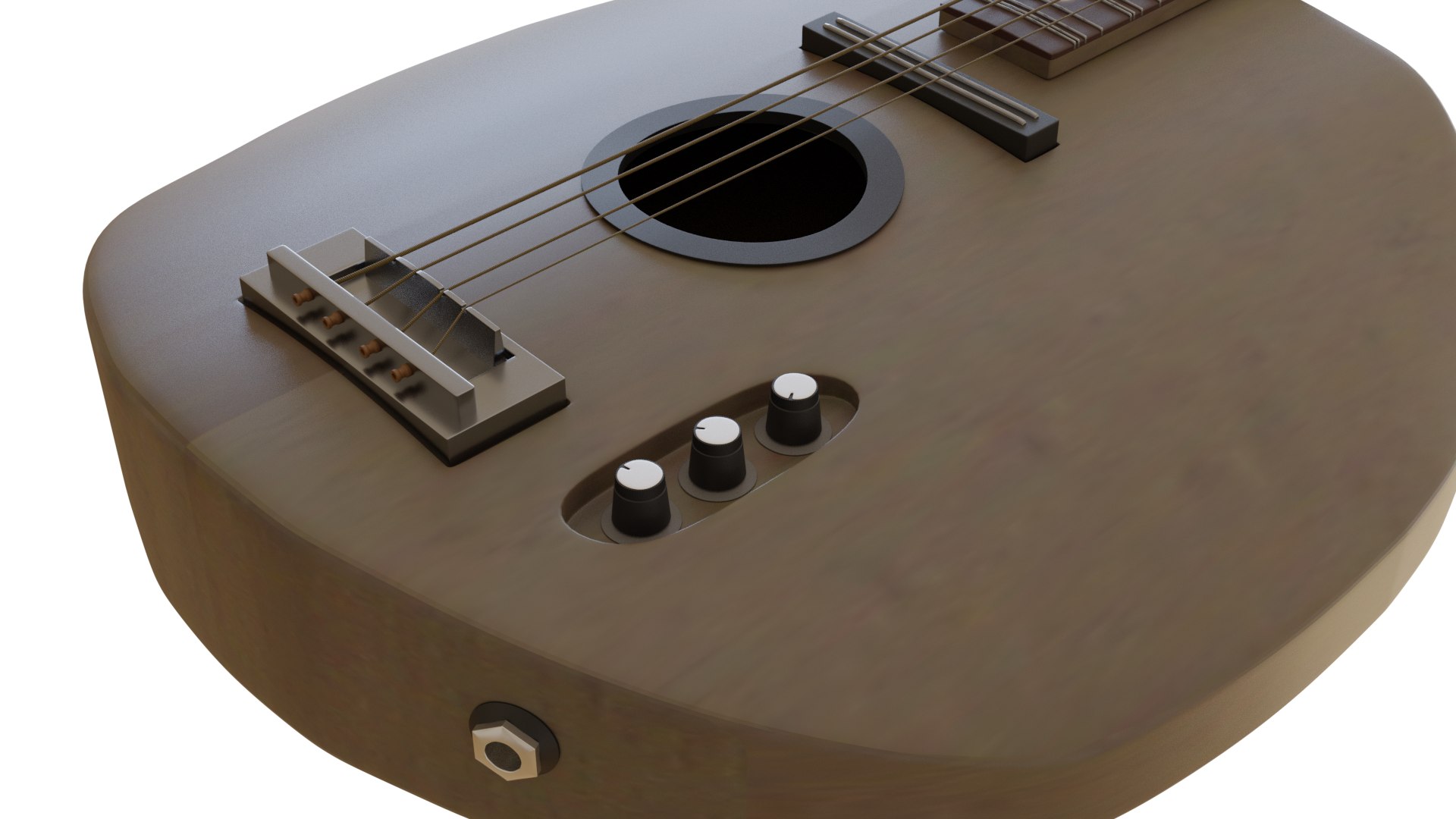 3D Model Microtonal Bass Guitar Musical Instrument TurboSquid 1574100