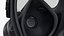 MF 14 Full Face Respirator on Man Black
