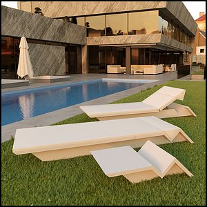 Outdoor Sun Lounger Furniture Set