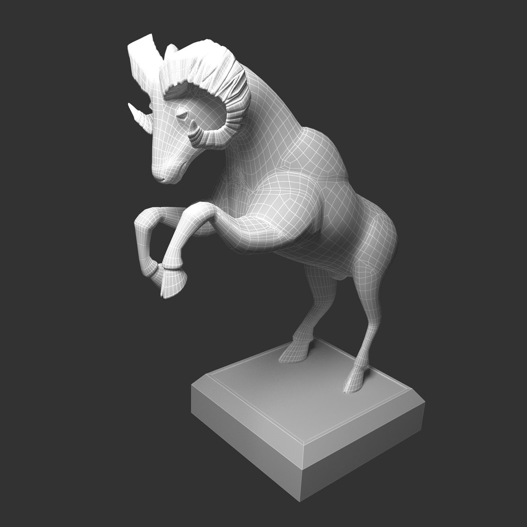 Aries Zodiac Statue 3D Model - TurboSquid 1908830