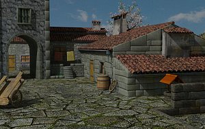 3d old house model