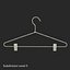 Appendiabiti a filo con clip Modello 3D