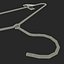 Appendiabiti a filo con clip Modello 3D