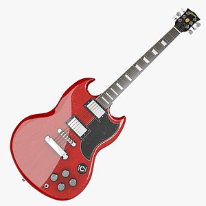 Gibson SG Standard Electric Guitar 3D