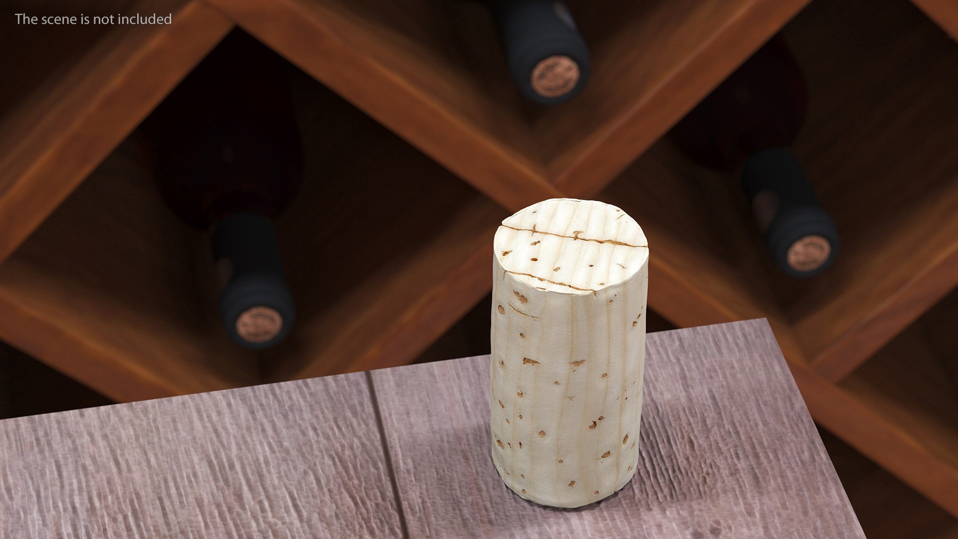 3D Realistic Wine Bottle Cork - TurboSquid 2215350