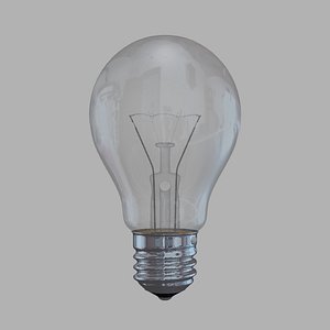 3d model ball light bulb