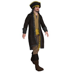 3d rigged pirate hat