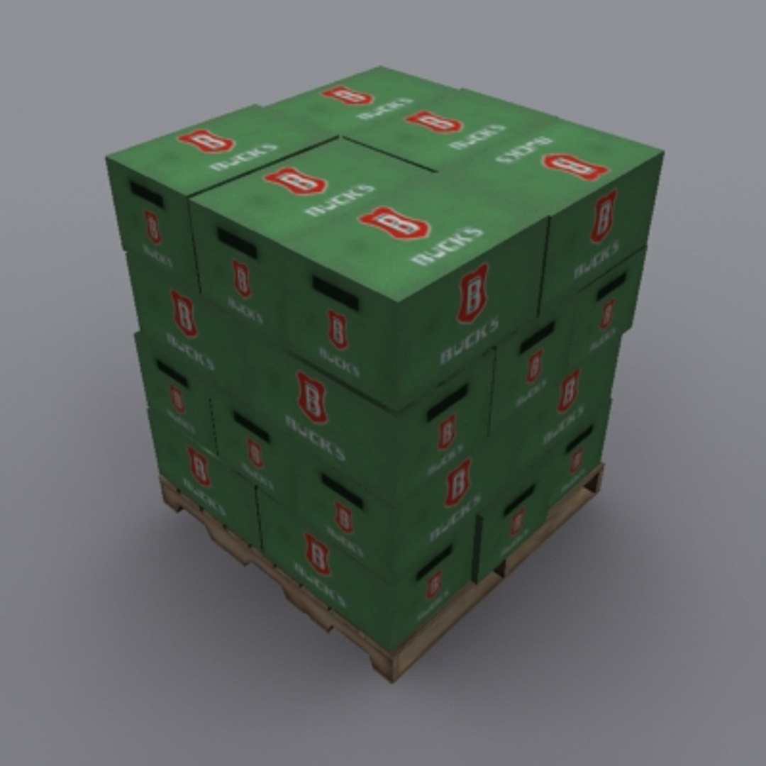 3d Pallets Beer Cases