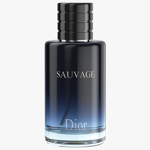 Detailed Perfume Bottle Dior Sauvage