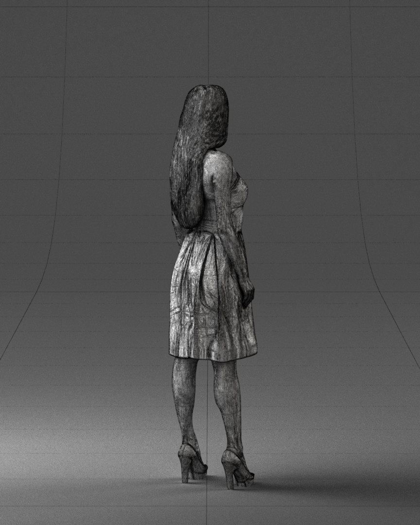 3D scanned woman - TurboSquid 1408100