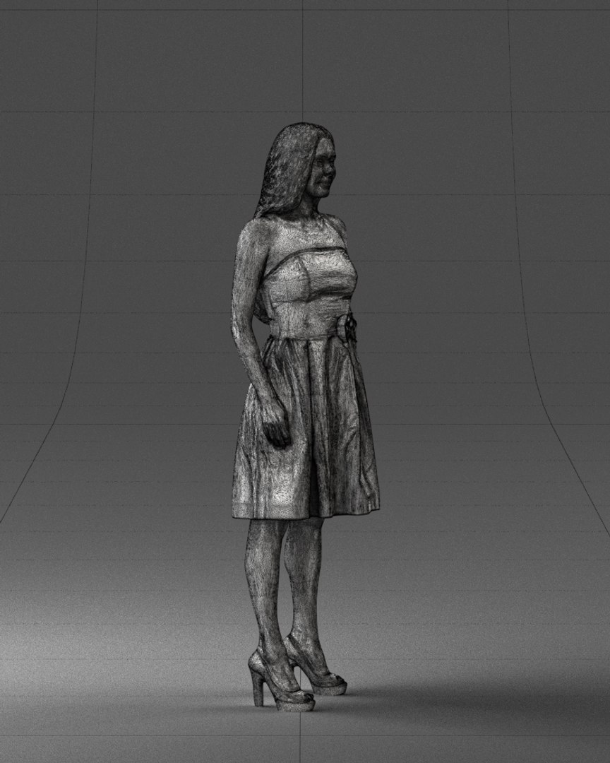 3D Scanned Woman - TurboSquid 1408100