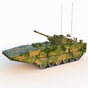 ZBD-05 Amphibious Tank 3D