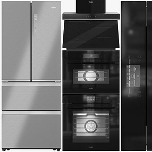 3D model Haier Appliance Collection 01 HFR3718ENMM H6 ID25L5YTX H4MWID29G6NQB HAMTB56IRB1S HATS6CBS4B