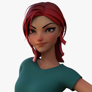 3D Violet Cartoon Character - TurboSquid 1601034