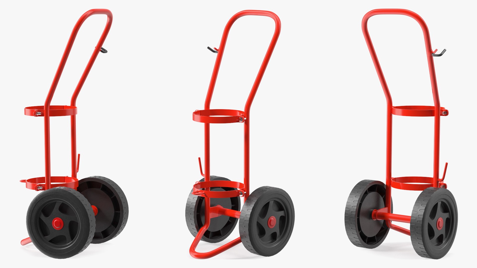 Trolley for Fire Extinguisher 3D model preview