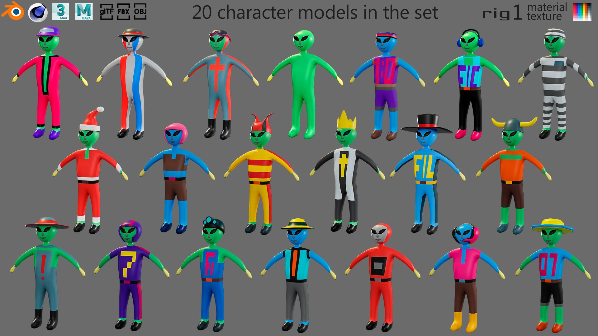 3D Model Characters-3 - TurboSquid 1999983