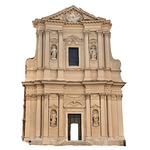 3D Ancient Roman  facade scan 16