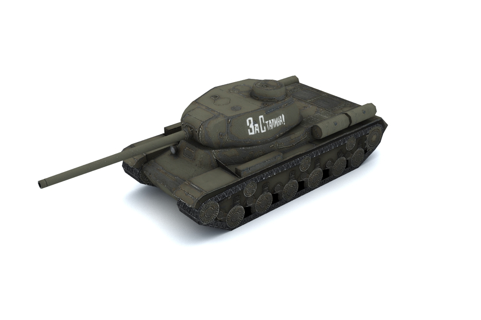 3d Ww Ii Soviet Tank Model