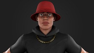 Stylized Male Character - Casual Urban Outfit - Game Ready