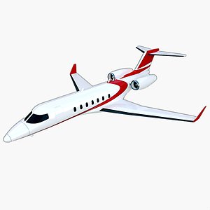 Bombardier Learjet 85 private jet 3D model