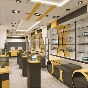 3D Electronics Store Interior