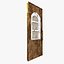 3D model door old medieval