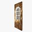 3D model door old medieval