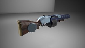 Shotgun for videogame 3D model