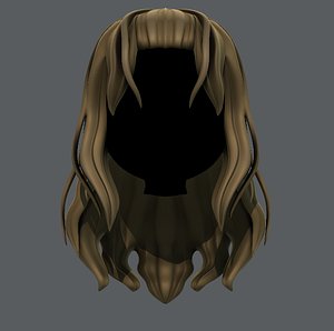3D Hair style for girl V23