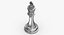 Chess Pieces Silver Collection 01 - 12 models